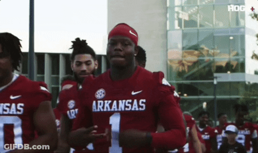 Razorbacks Plays Rolling Finger Gesture GIF