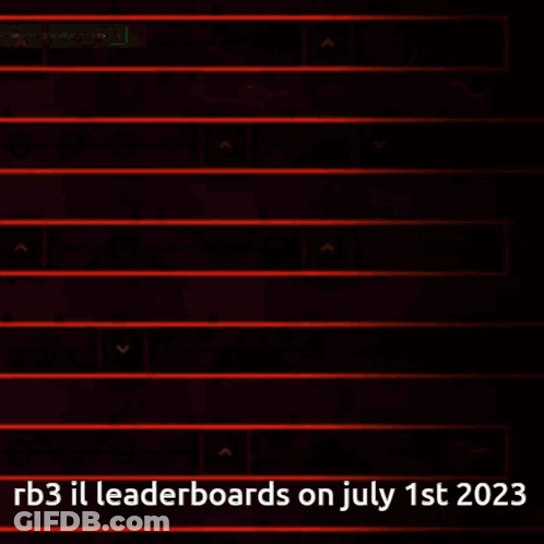 RB3 Il Leaderboards On July 1St 2023 Black Background GIF
