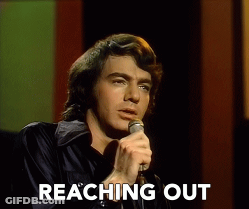 Reaching Out Neil Diamond GIF