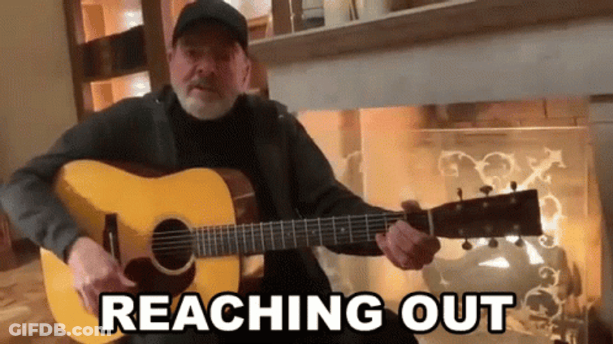 Reaching Out Sweet Caroline GIF