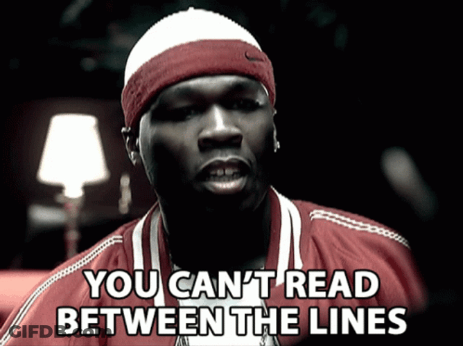 Read Between The Lines 50 Cent Meme GIF