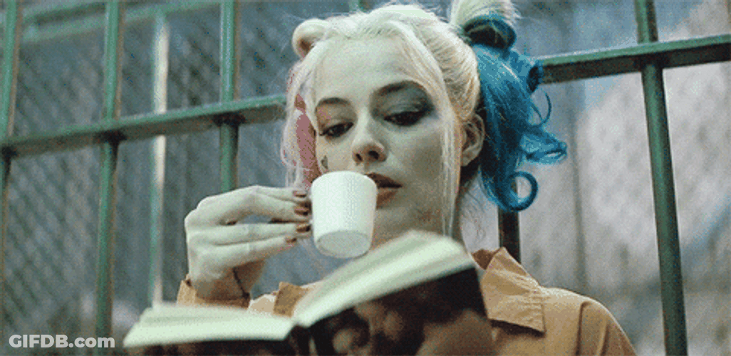 Reading Is Fundamental Harley Quinn GIF