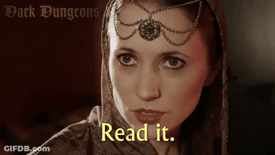 Reading Is Fundamental Read It Dark Dungeons GIF