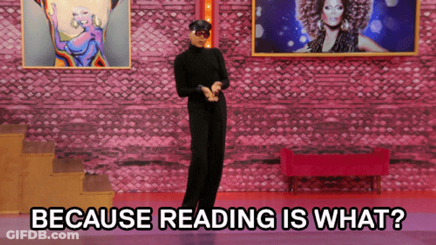 Reading Is Fundamental RuPaul's Drag Race GIF
