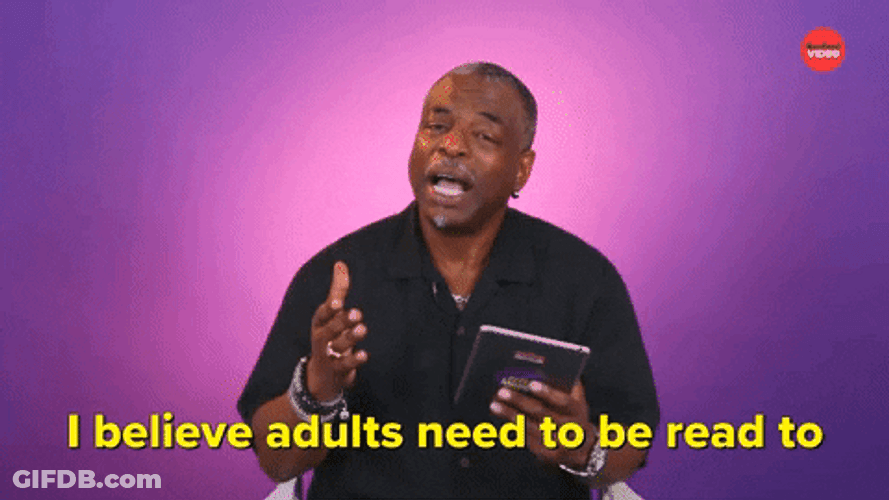 Reading Rainbow LeVar Burton Adults Need To Read GIF
