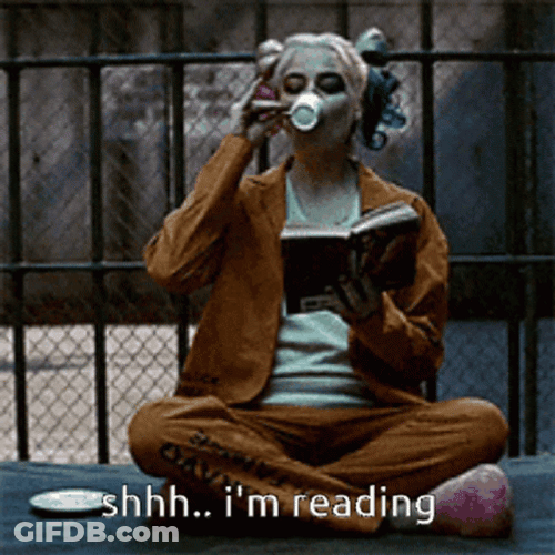 Reading Rainbow Suicide Squad Harley Quinn GIF