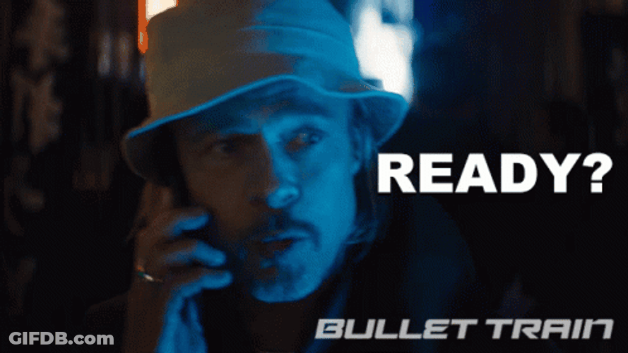 Ready Brad Pitt Bullet Train GIF