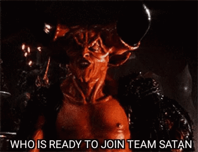 Ready To Join Team Satan GIF