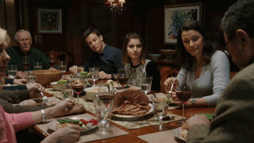 Reagan Family Dinner From Tv Series Blue Bloods GIF