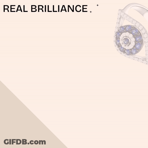 Real Brilliance Evil Eye Moissanite Ring With A Shop Now Button GIF