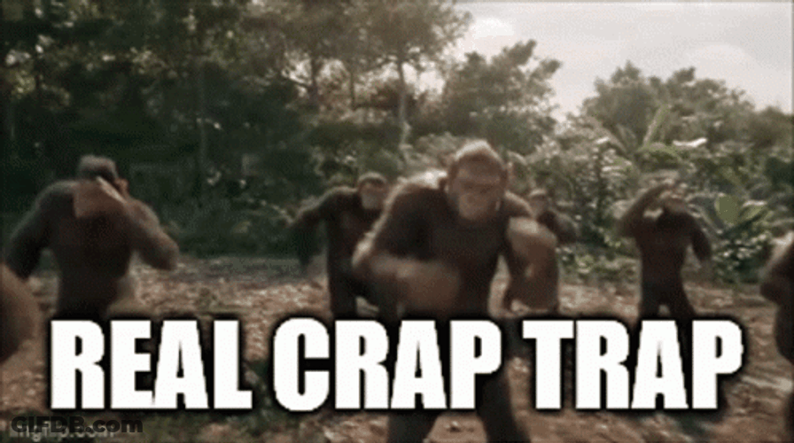 Real Crap Trap Gorilla Dancing GIF