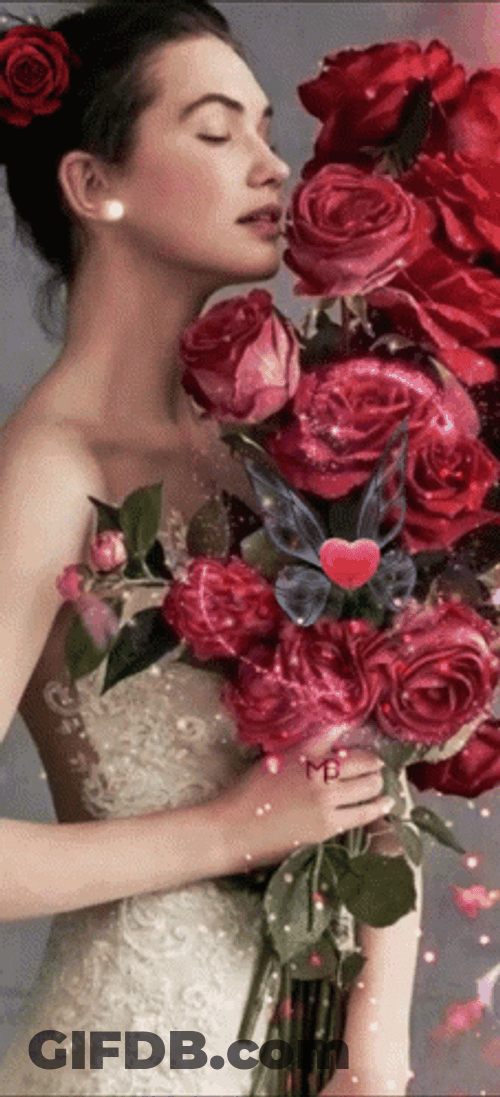 Real Floral Beautiful Roses GIF