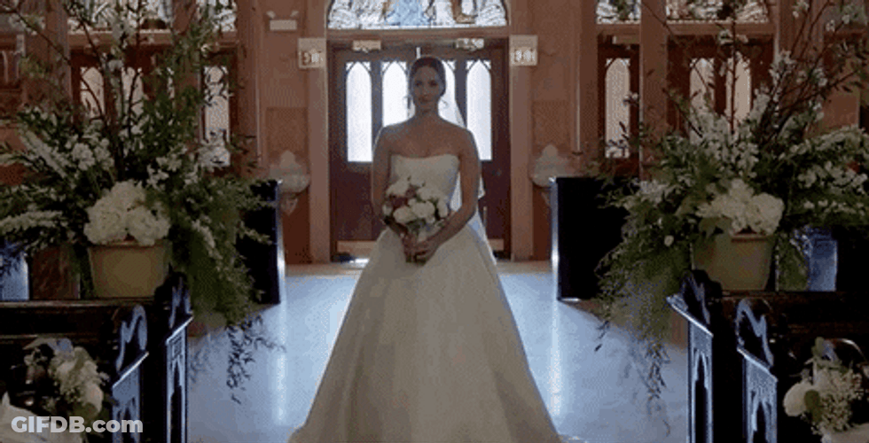 Real Floral Bouquet Bride Wedding GIF