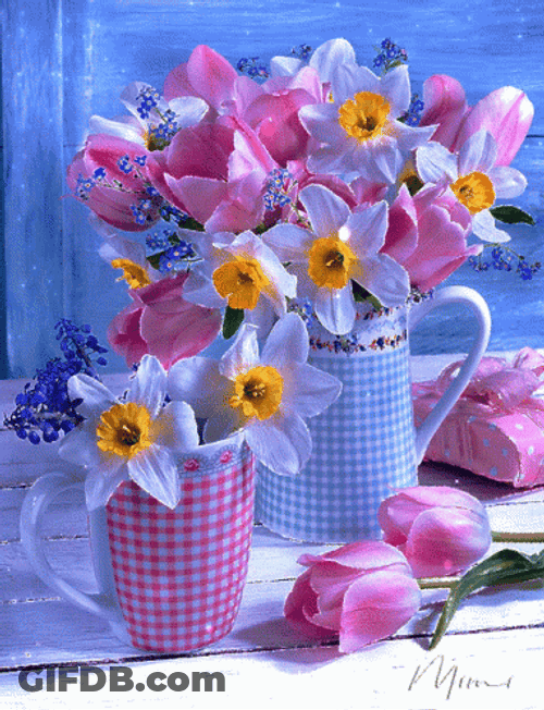 Real Floral Colorful Aesthetic Mugs GIF