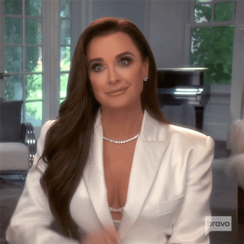 Real Housewives Gorgeous Kyle Richards Wink GIF