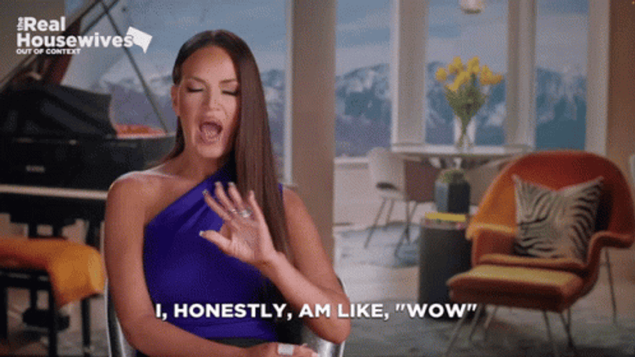 Real Housewives Lisa Barlow Wow GIF