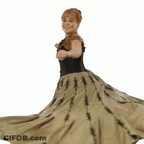 Real Life Anna Twirl GIF