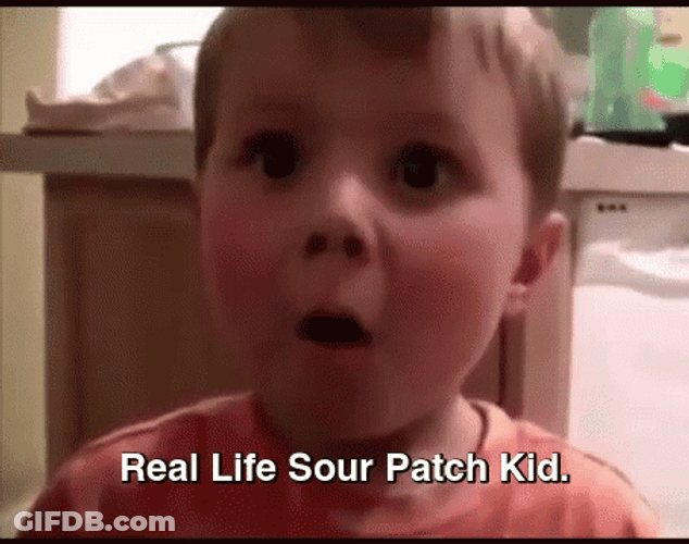 Real Life Sour Patch Kids GIF