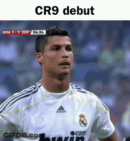 Real Madrid Cristiano Ronaldo Debut GIF