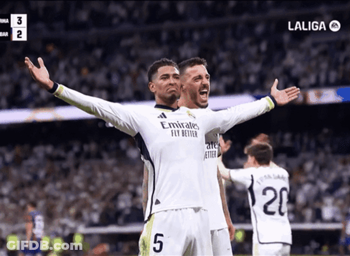 Real Madrid Jude Bellingham Kiss Shirt GIF