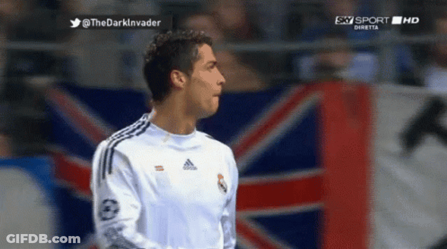 Real Madrid Ronaldo Being Cheerful GIF