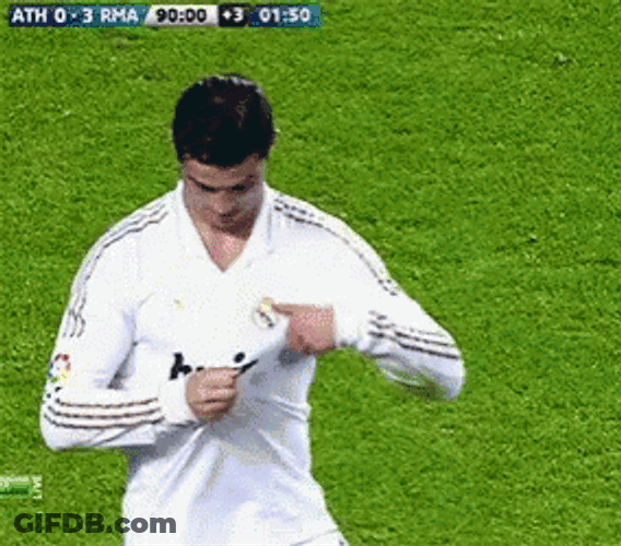 Real Madrid Ronaldo Pointing Something GIF