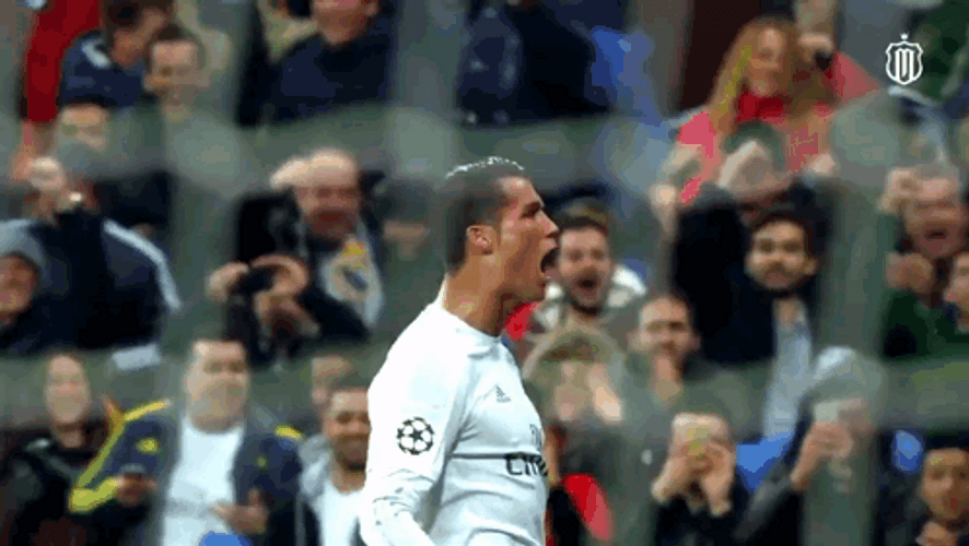 Real Madrid Ronaldo Upset Scream GIF