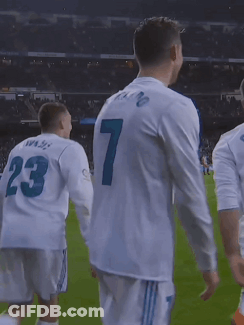 Real Madrid Ronaldo Victory Scream GIF