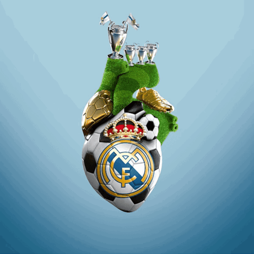 Real Madrid Soccer Heart GIF