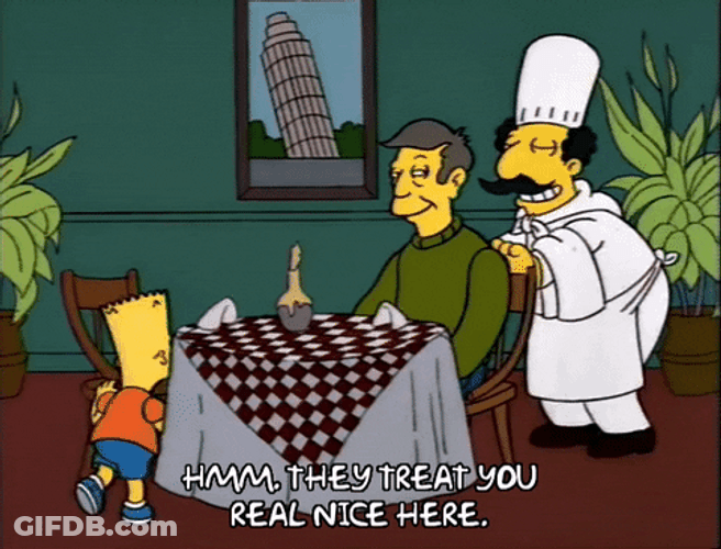 Real Nice The Simpsons Bart And Principal Skinner GIF