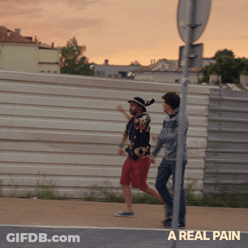Real Pain Nostalgic Power Walking GIF