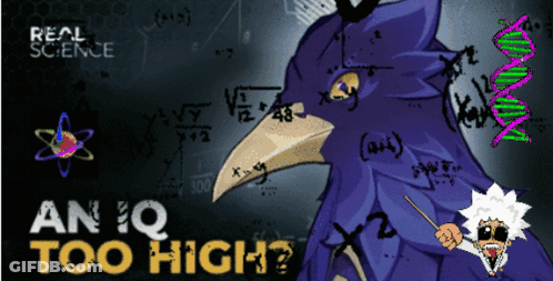 Real Science Poster Bird And Scientist GIF