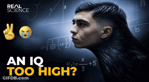 Real Science Poster Man With Bird Head GIF