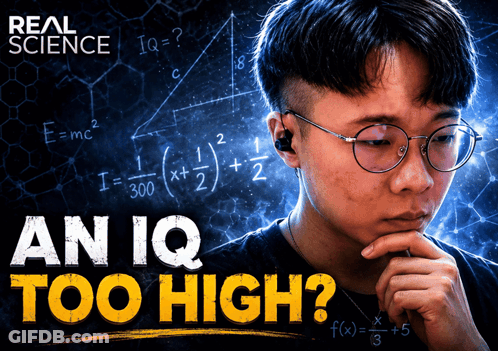 Real Science Poster Young Man With Glasses GIF