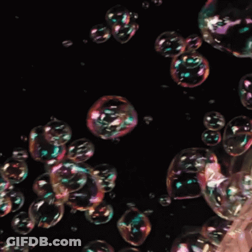 Realistic Bubbles Animation GIF