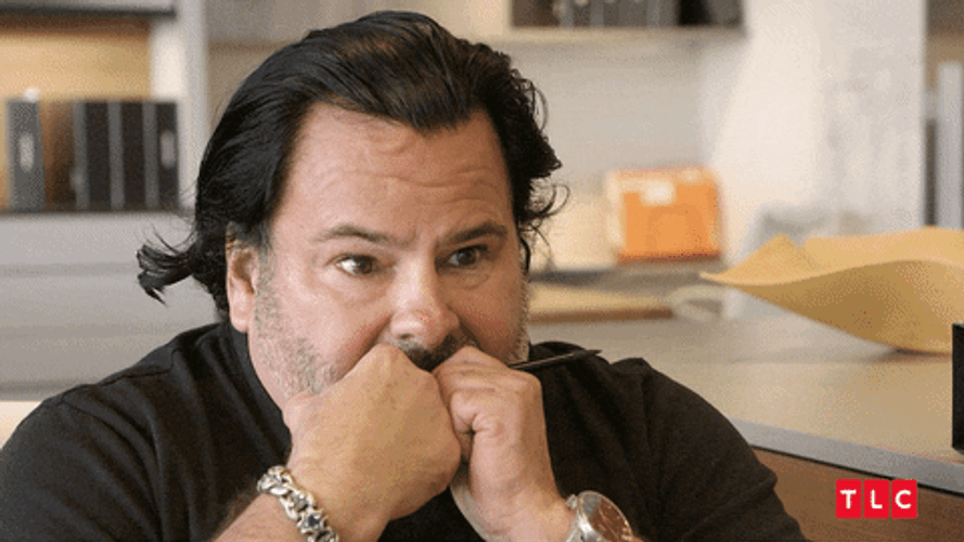 Reality Tv Star Big Ed Scared Worried GIF