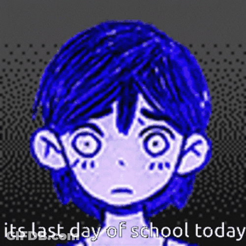 Realized That It's Last Day Of School Today GIF