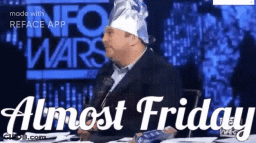 Realizing It's Almost Friday Reaction GIF