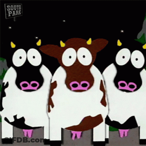 Really Cartoon Cow GIF