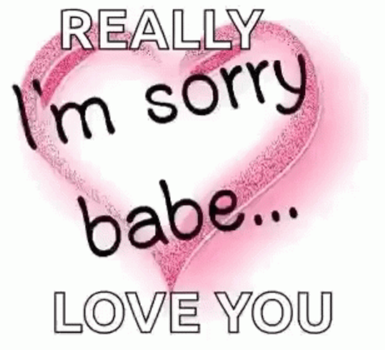 Really I Am Sorry Babe Love You GIF