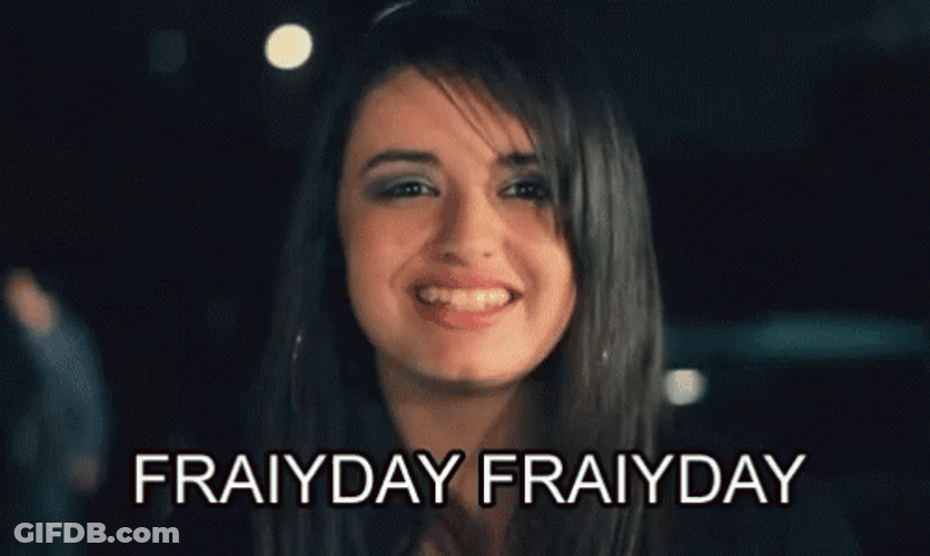 Rebecca Black Friday Fraiyday Internet Meme GIF
