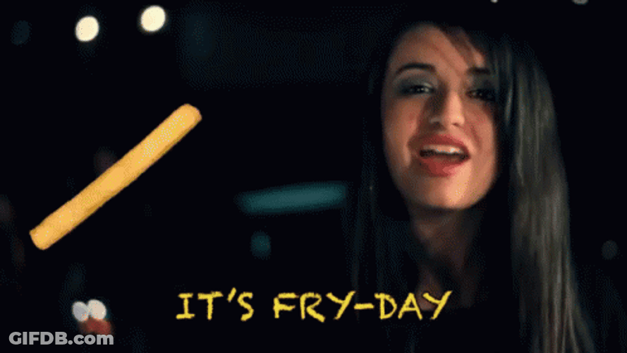 Rebecca Black Friday Fry-Day Meme GIF