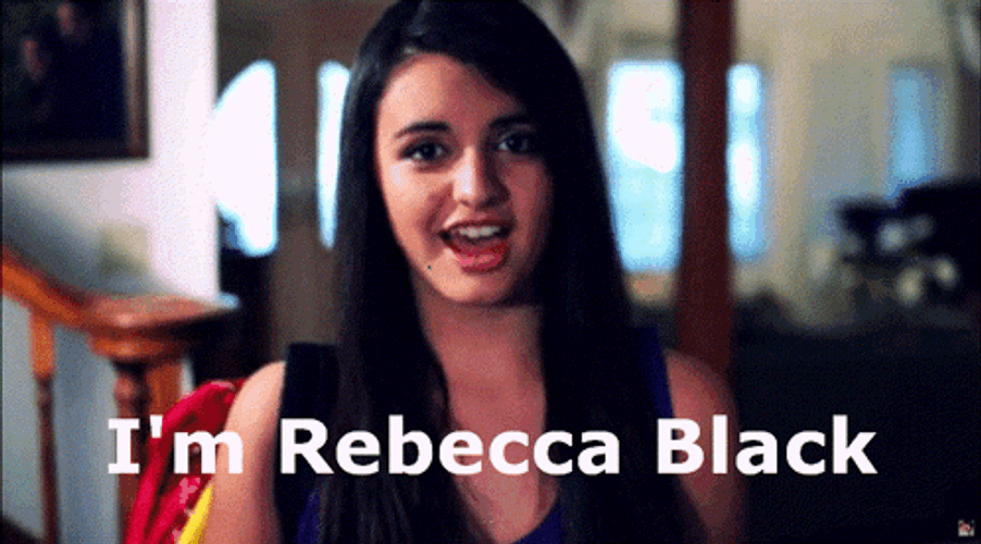 Rebecca Black Friday Internet Sensation Singer GIF