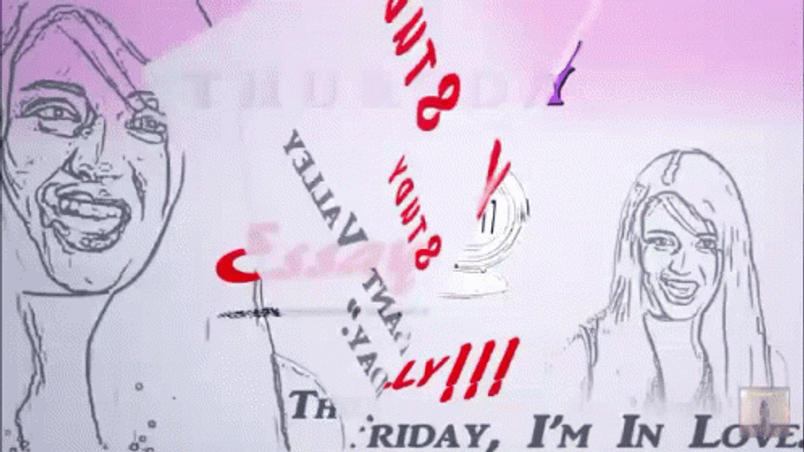 Rebecca Black Friday Mobile Art GIF