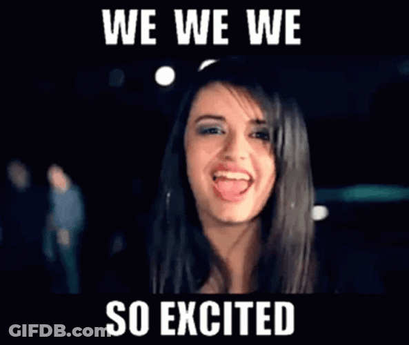 Rebecca Black Friday Singing So Excited GIF