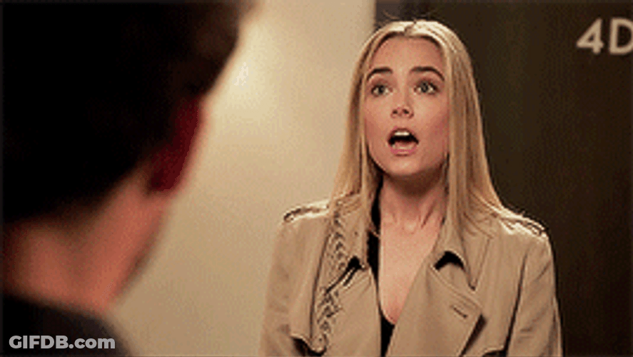 Rebecca Rittenhouse Shocked Thinking GIF