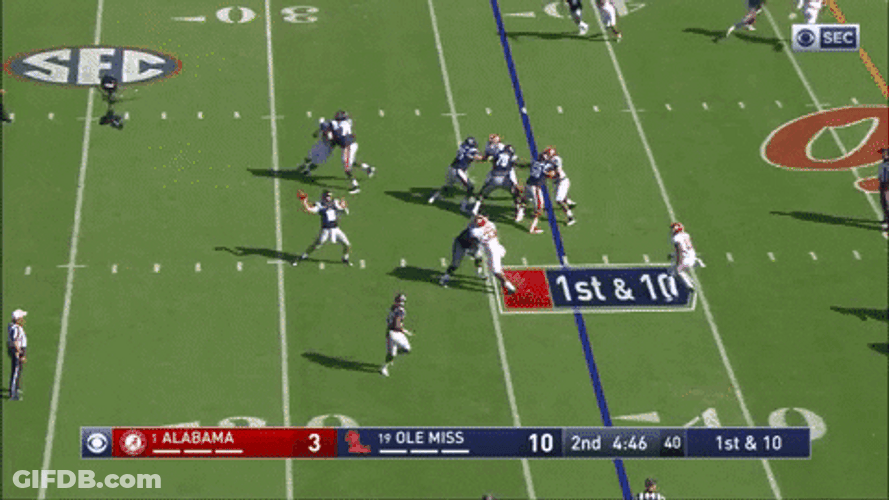 Rebels Ole Miss Alabama Football Field GIF