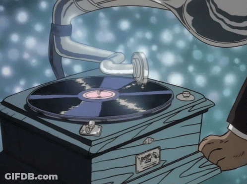 Record Player Saying Vega GIF