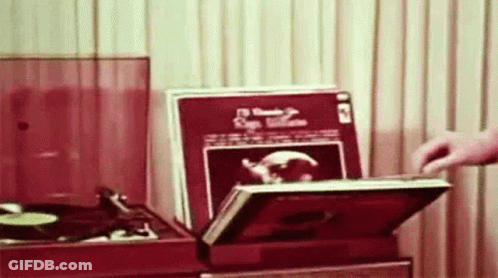 Record Selector 1972Music GIF