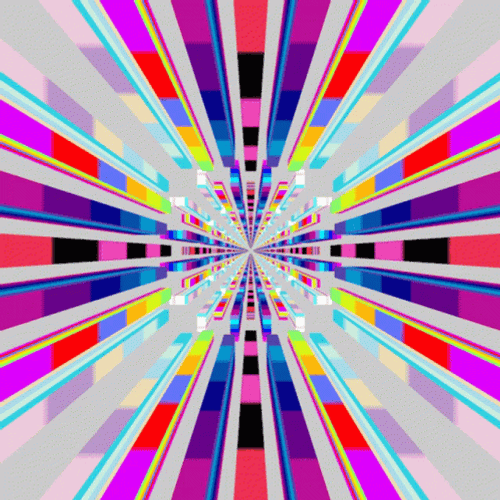 Rectangular Column Colorful Optical Illusion GIF